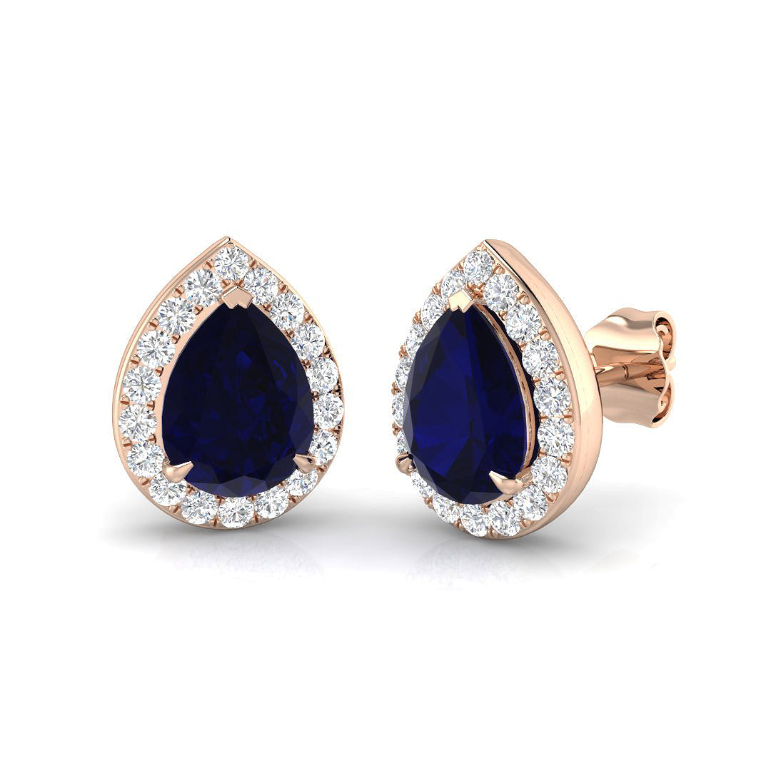 Pear Gemstone Earrings