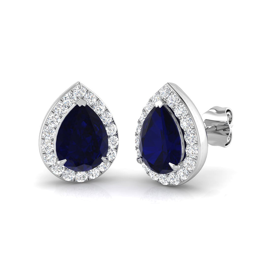 Pear Gemstone Earrings