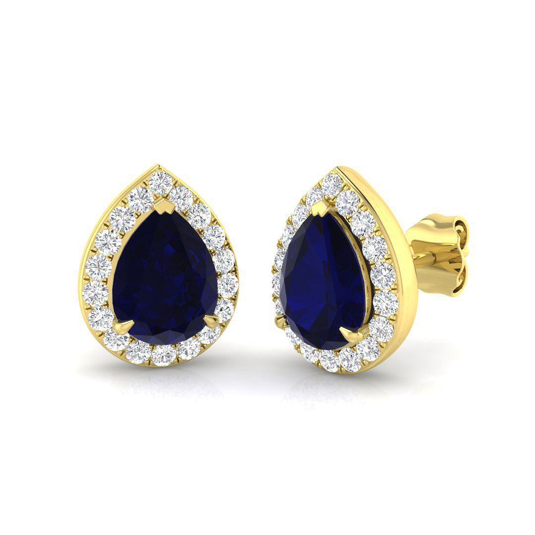 Pear Gemstone Earrings