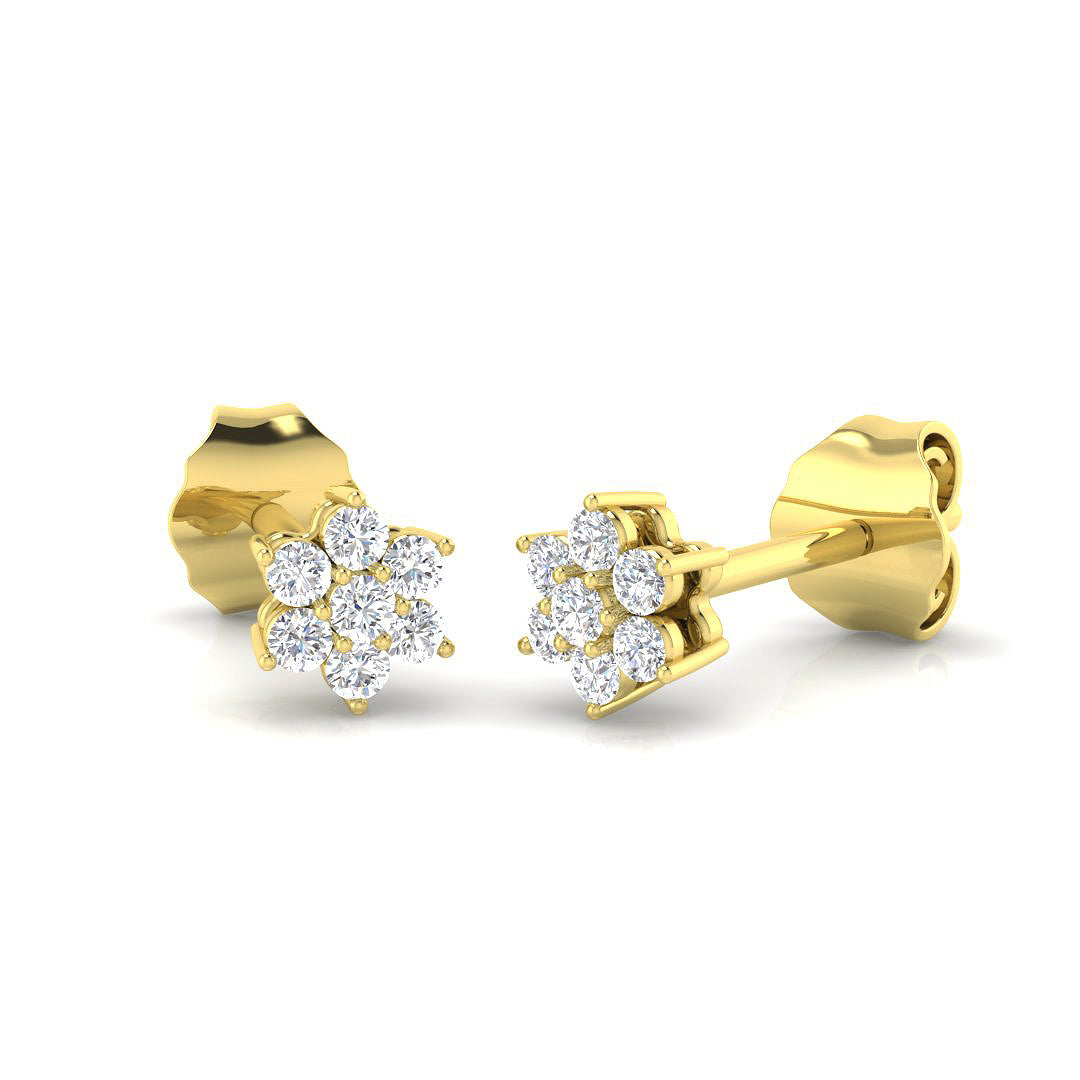 Round Diamond Earrings