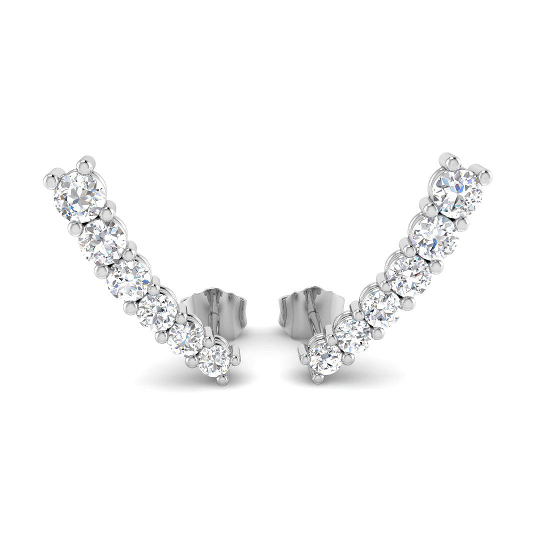 Round Diamond Earrings