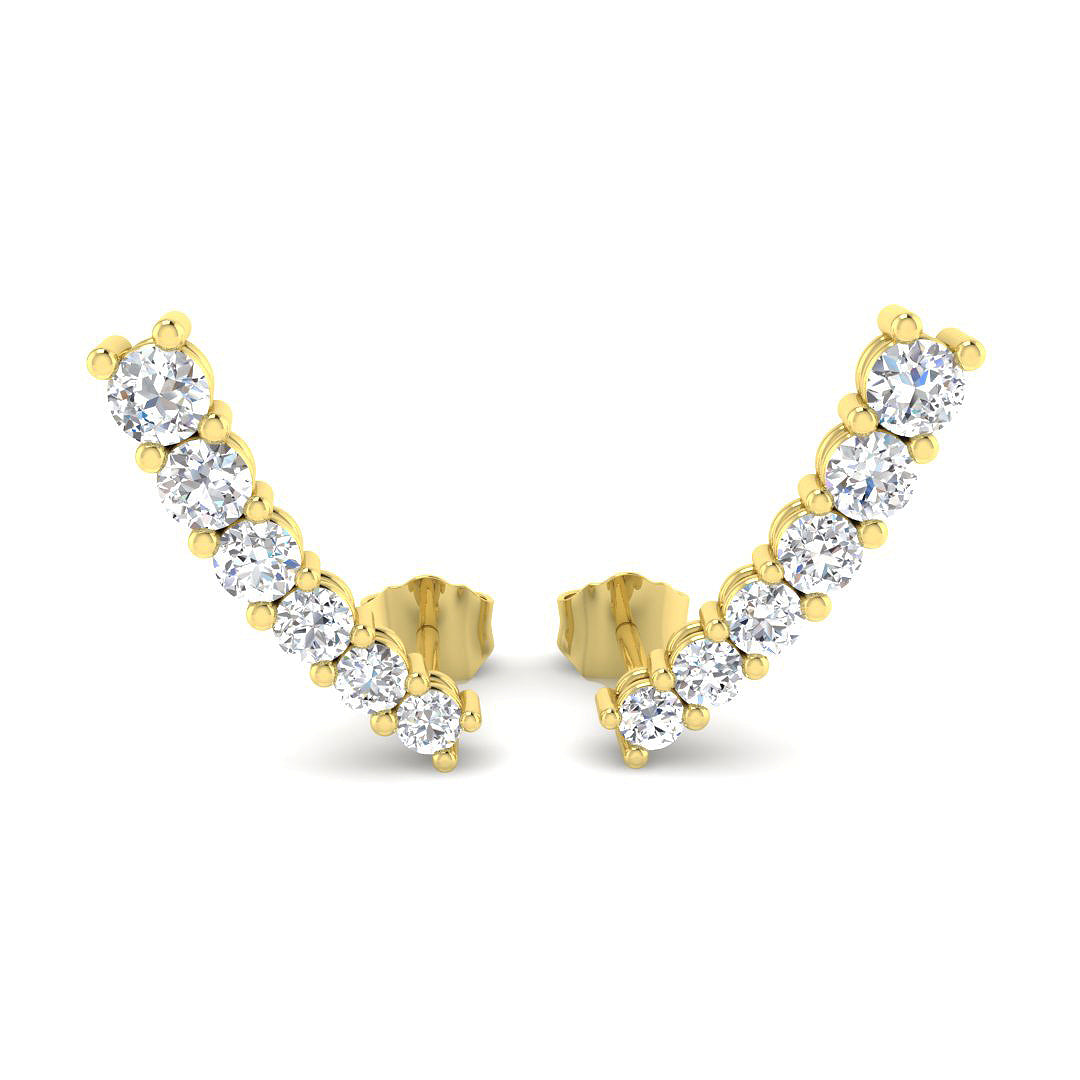 Round Diamond Earrings