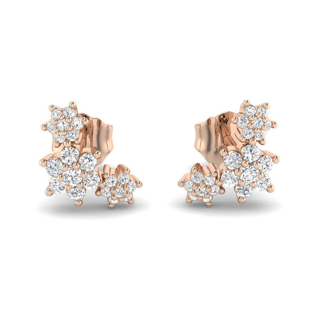 Round Diamond Earrings