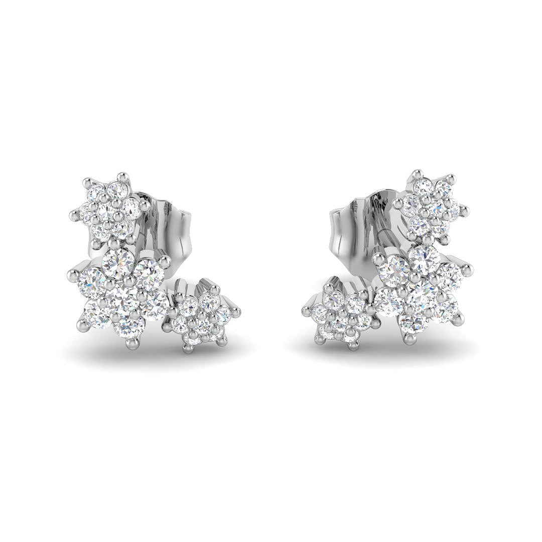 Round Diamond Earrings