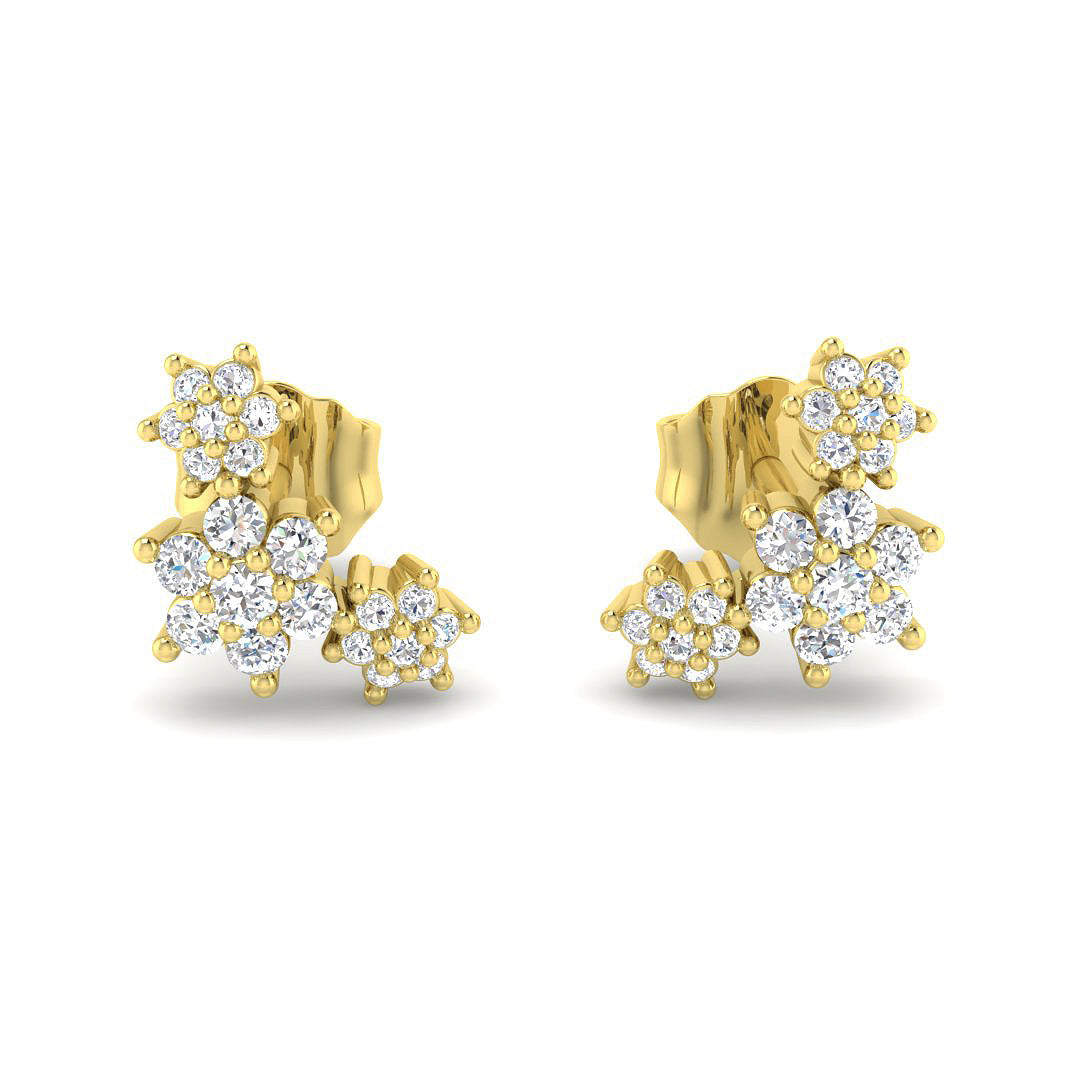 Round Diamond Earrings