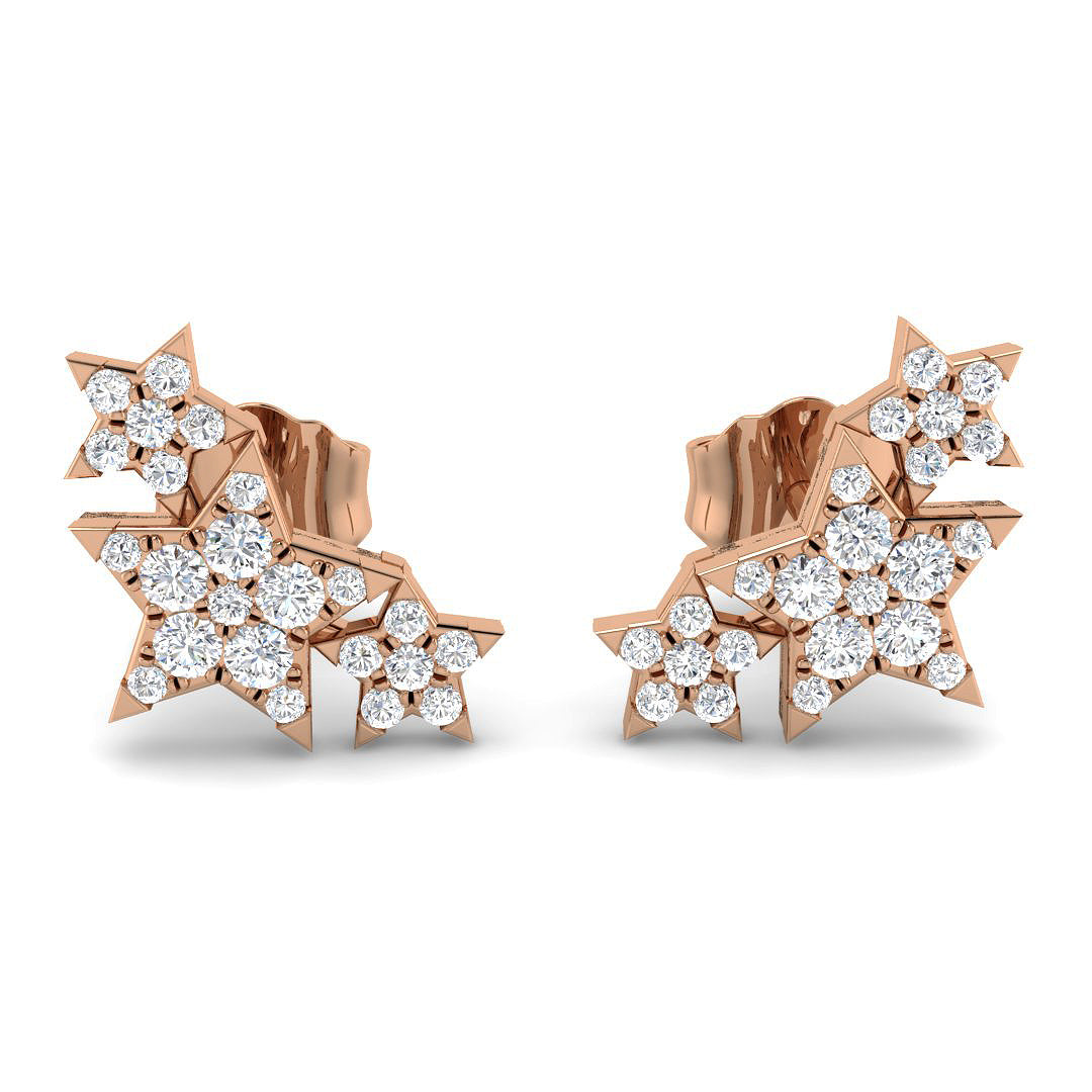Round Diamond Earrings