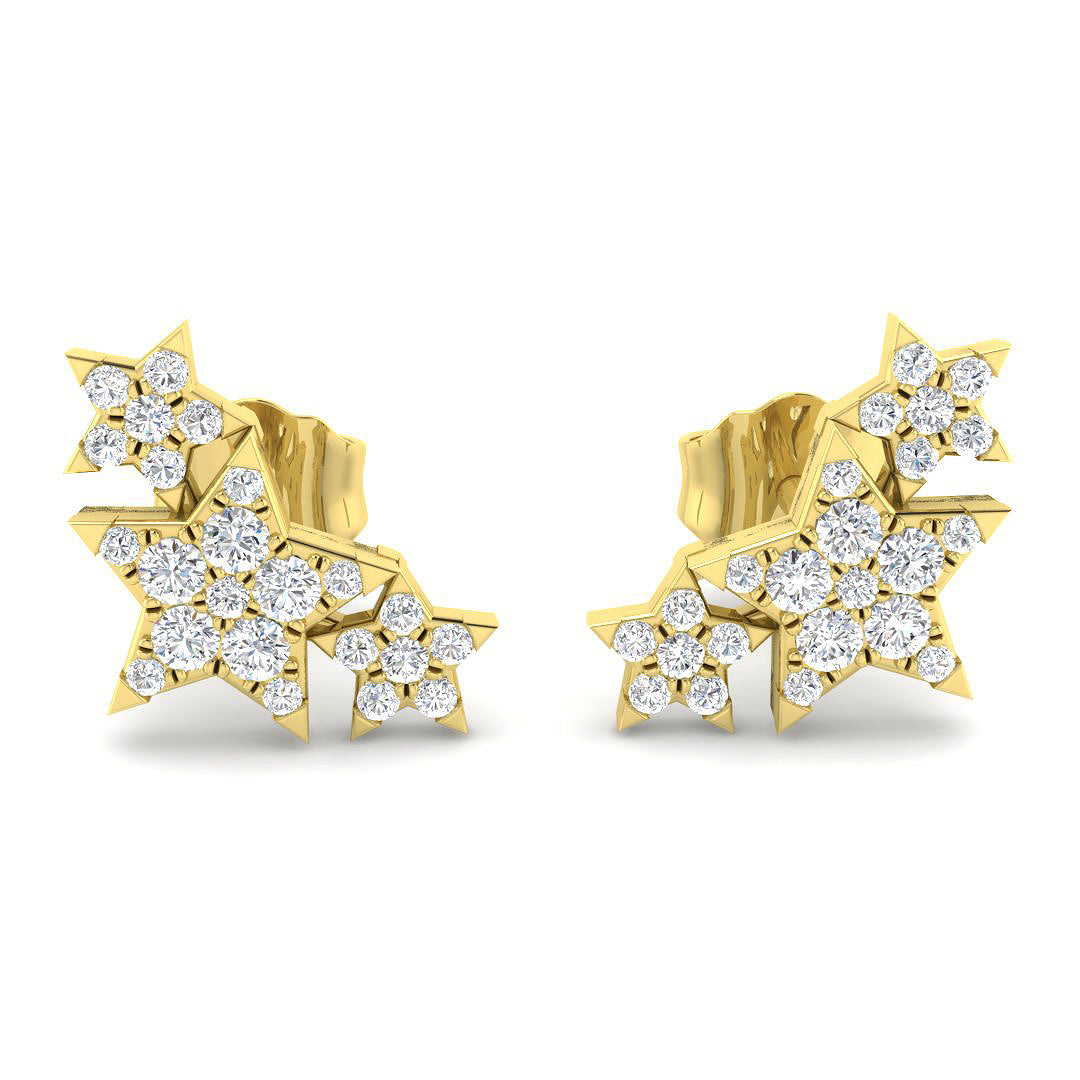 Round Diamond Earrings