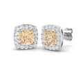 Cushion Morganite Earrings