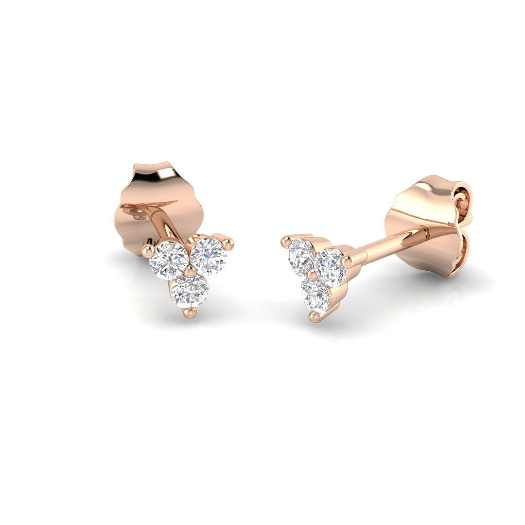 Round Diamond Earrings
