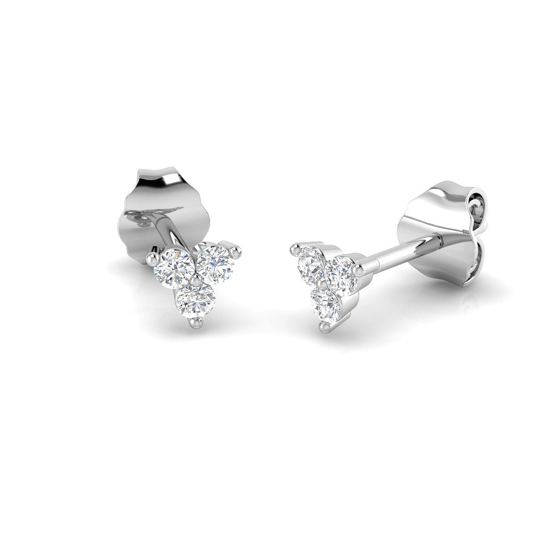 Round Diamond Earrings