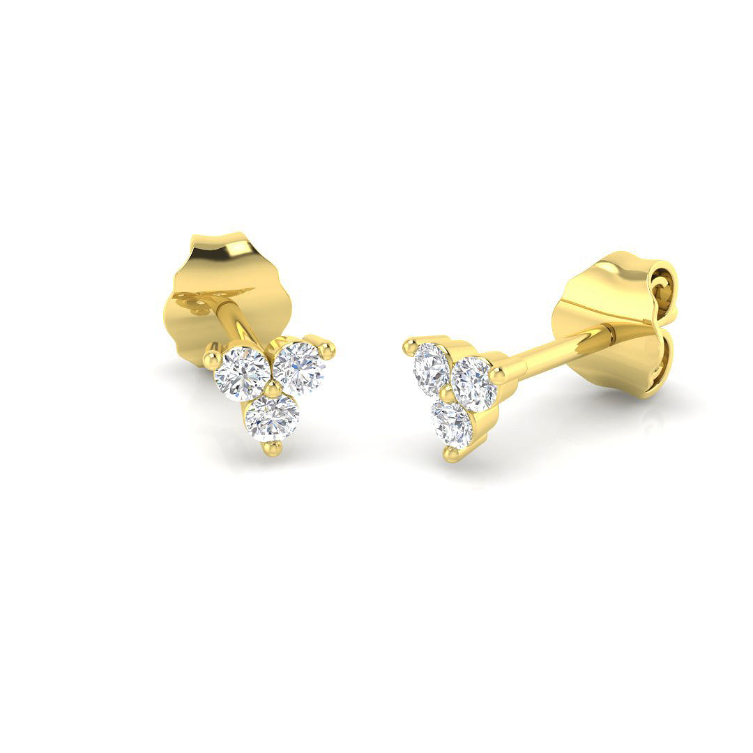Round Diamond Earrings