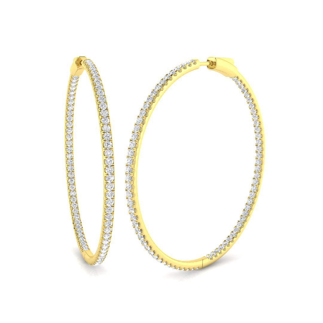 Round Diamond Earrings
