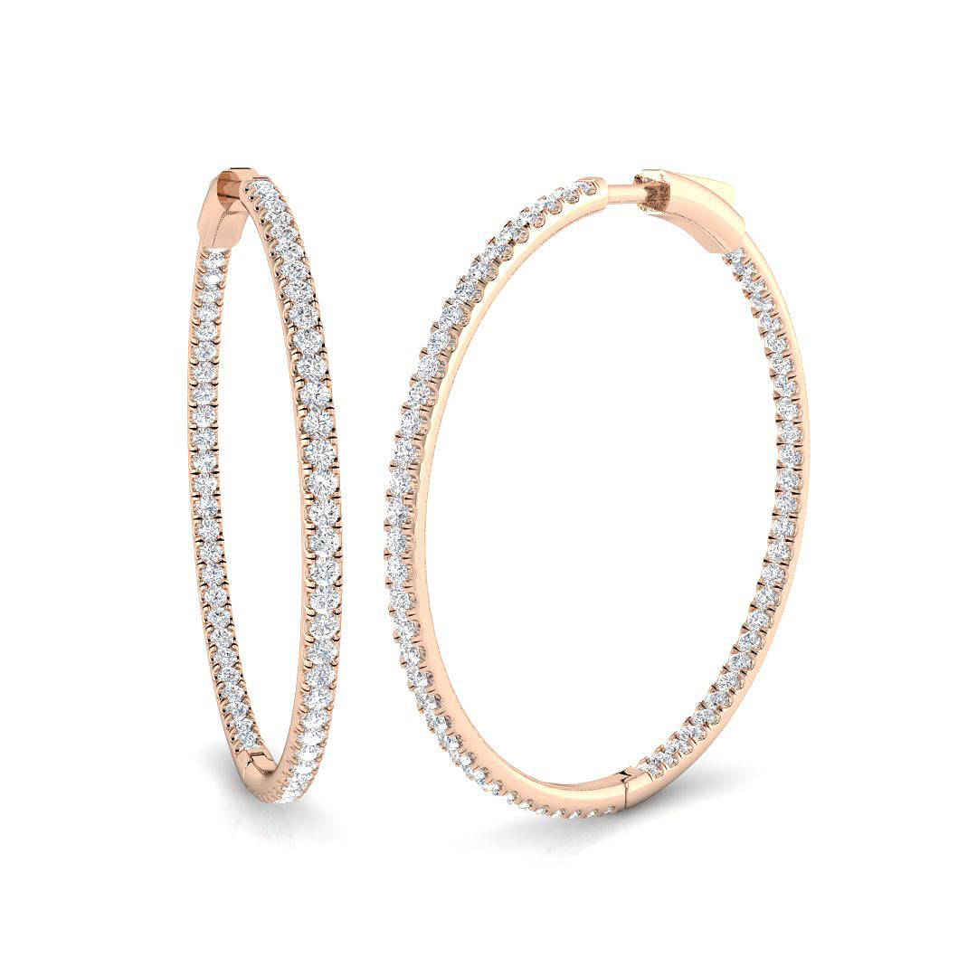 Round Diamond Earrings