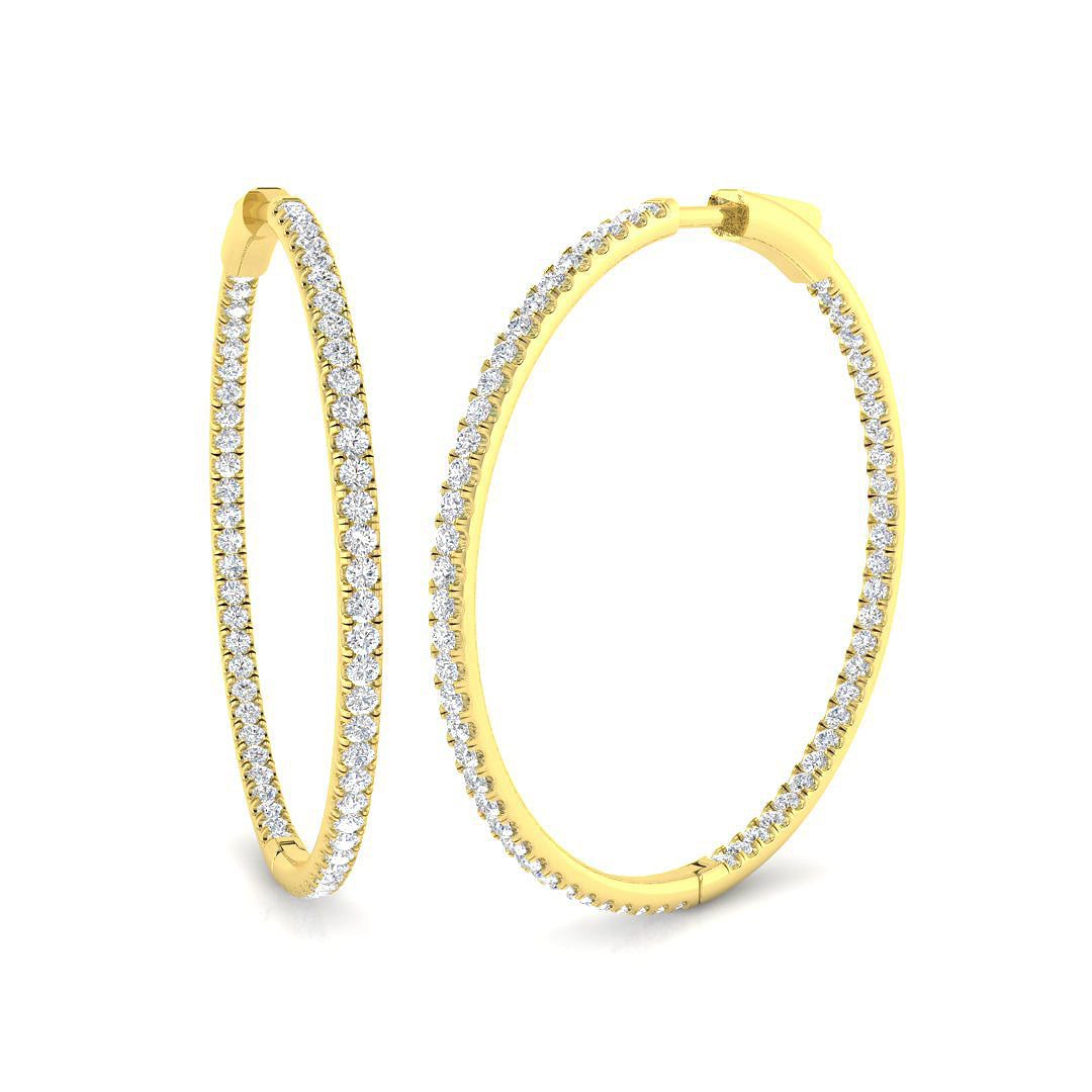 Round Diamond Earrings