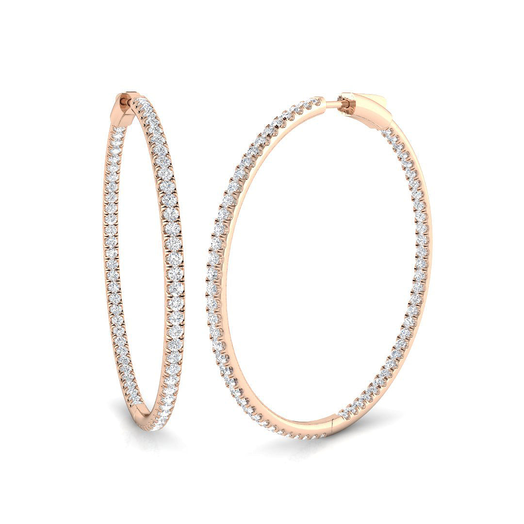 Round Diamond Earrings