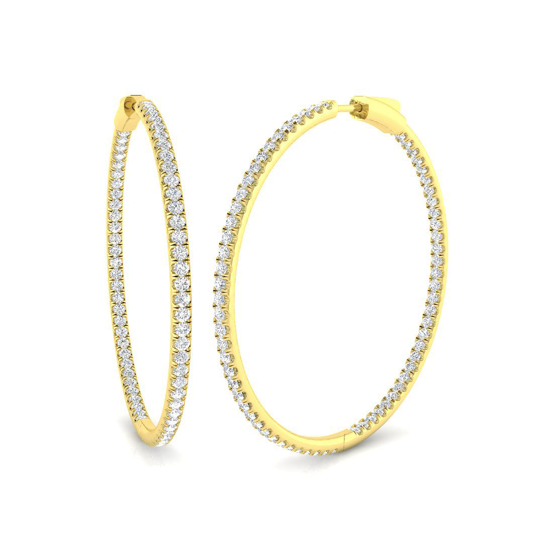 Round Diamond Earrings