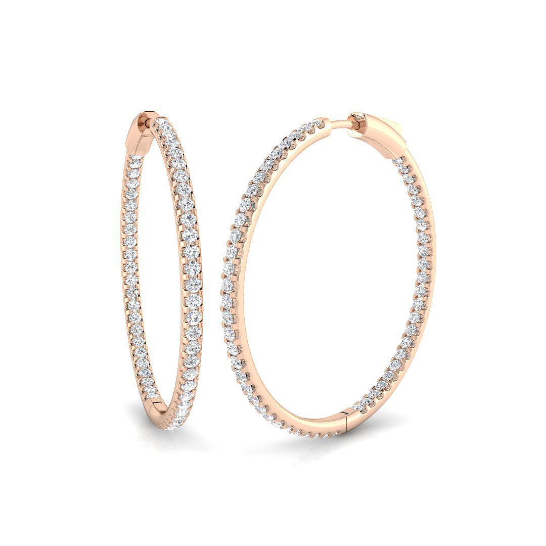Round Diamond Earrings