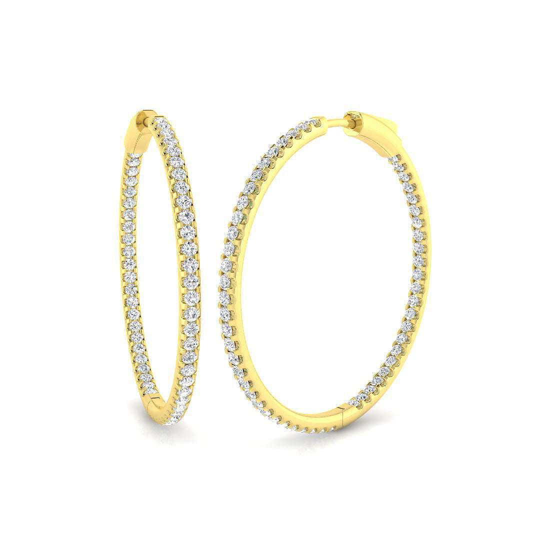Round Diamond Earrings