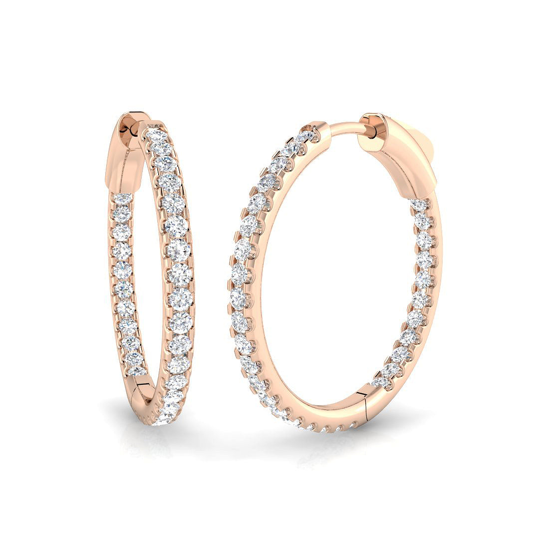 Round Diamond Earrings
