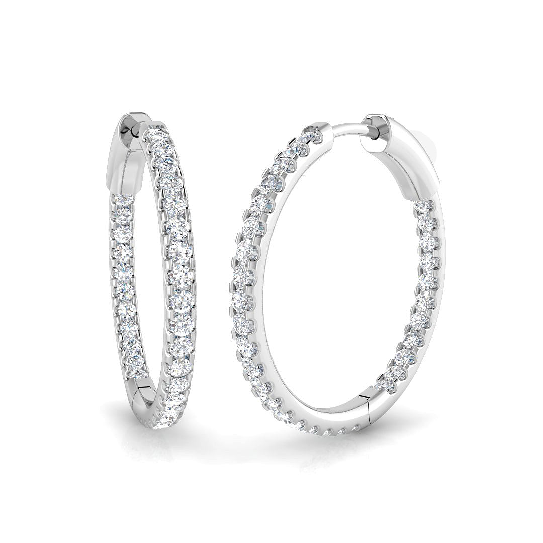 Round Diamond Earrings