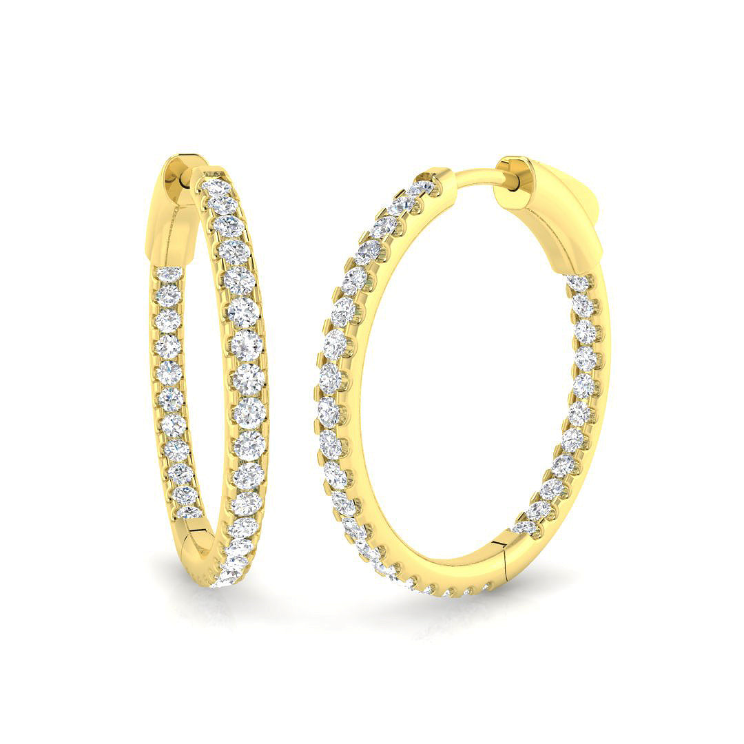 Round Diamond Earrings