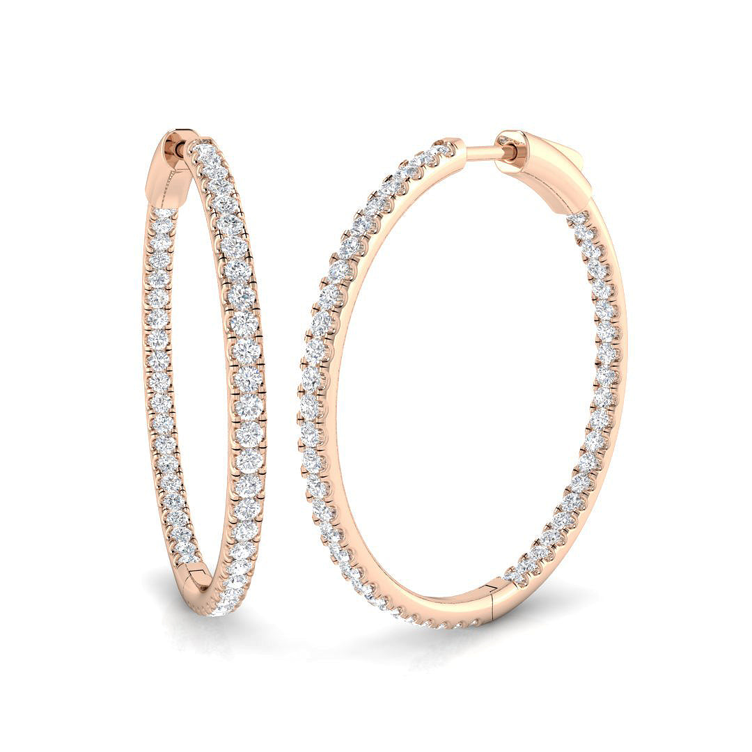 Round Diamond Earrings
