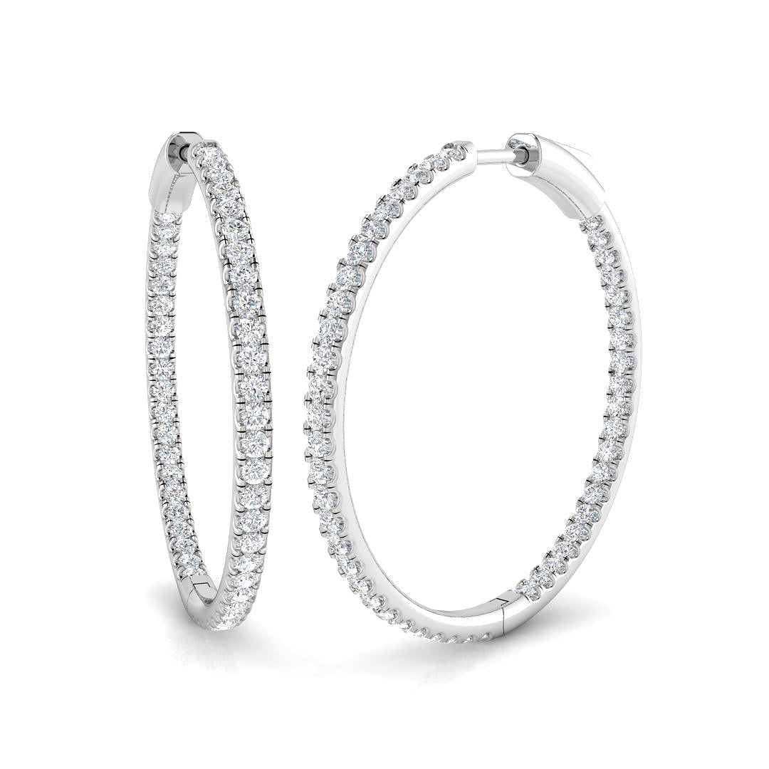 Round Diamond Earrings