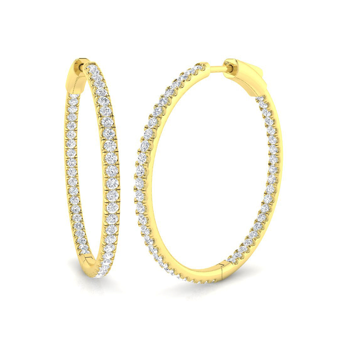 Round Diamond Earrings
