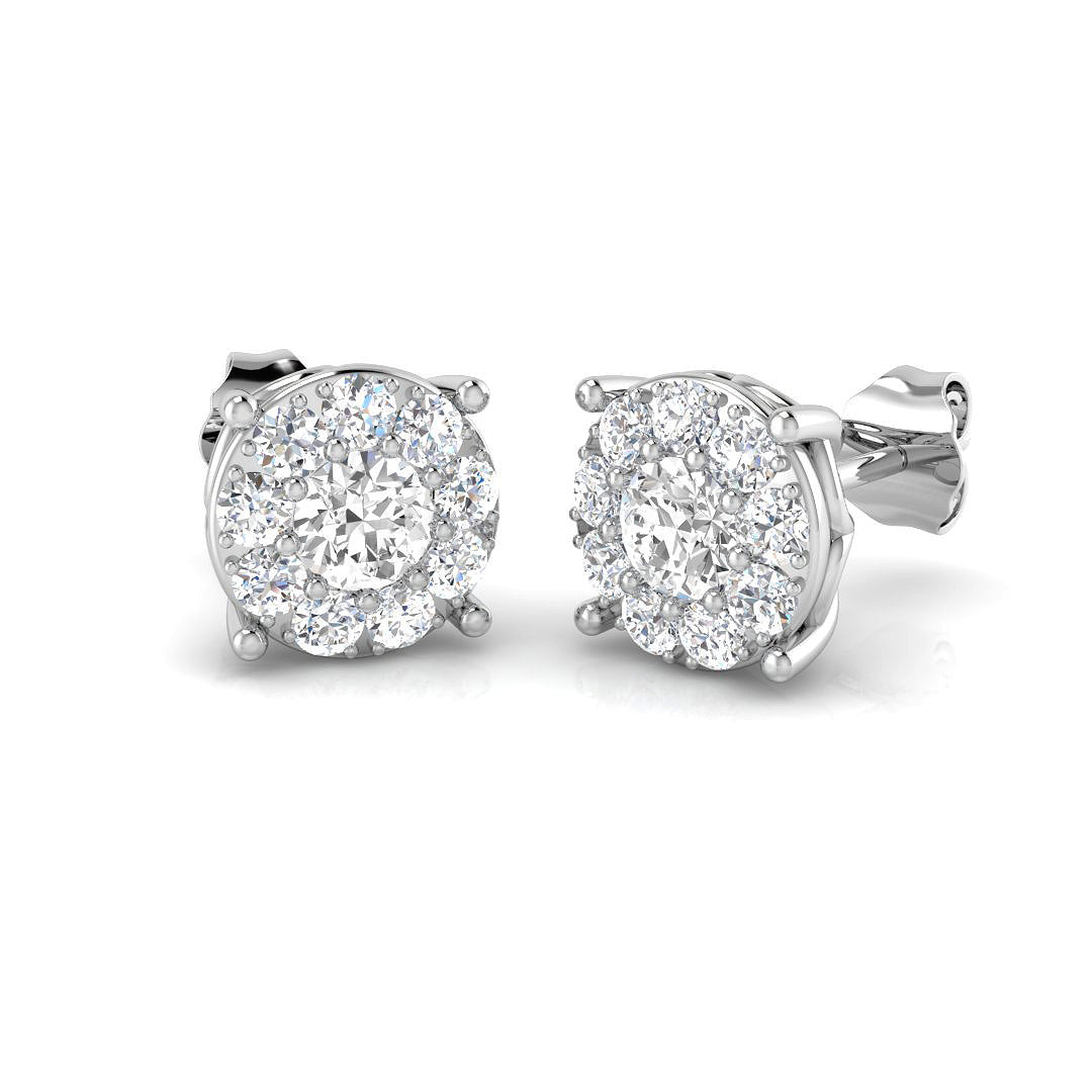 Round Diamond Earrings