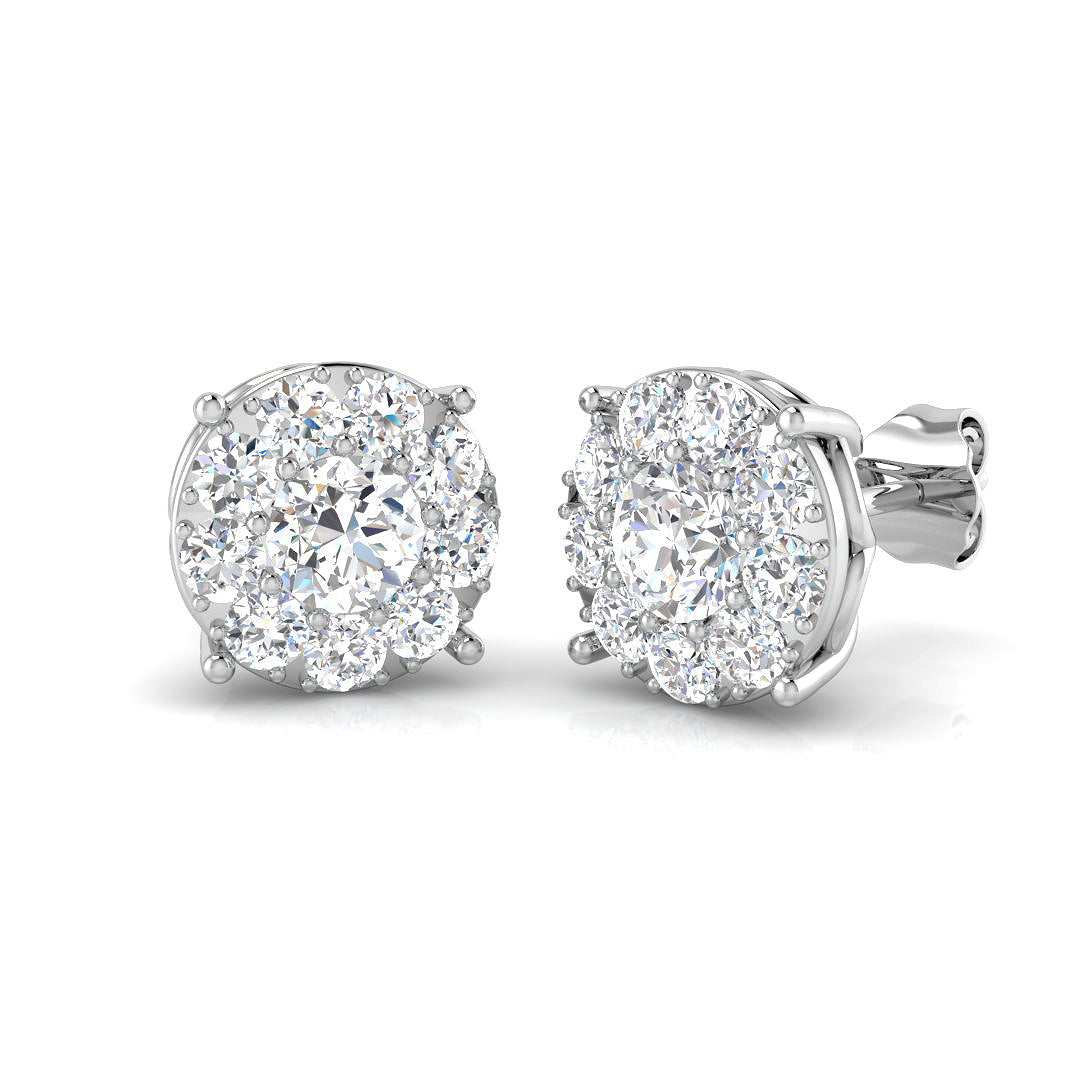 Round Diamond Earrings