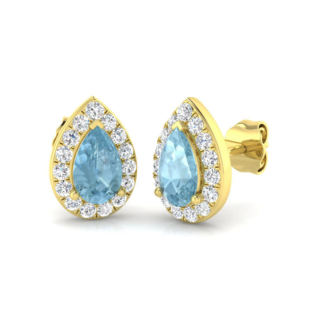 Pear Gemstone Earrings