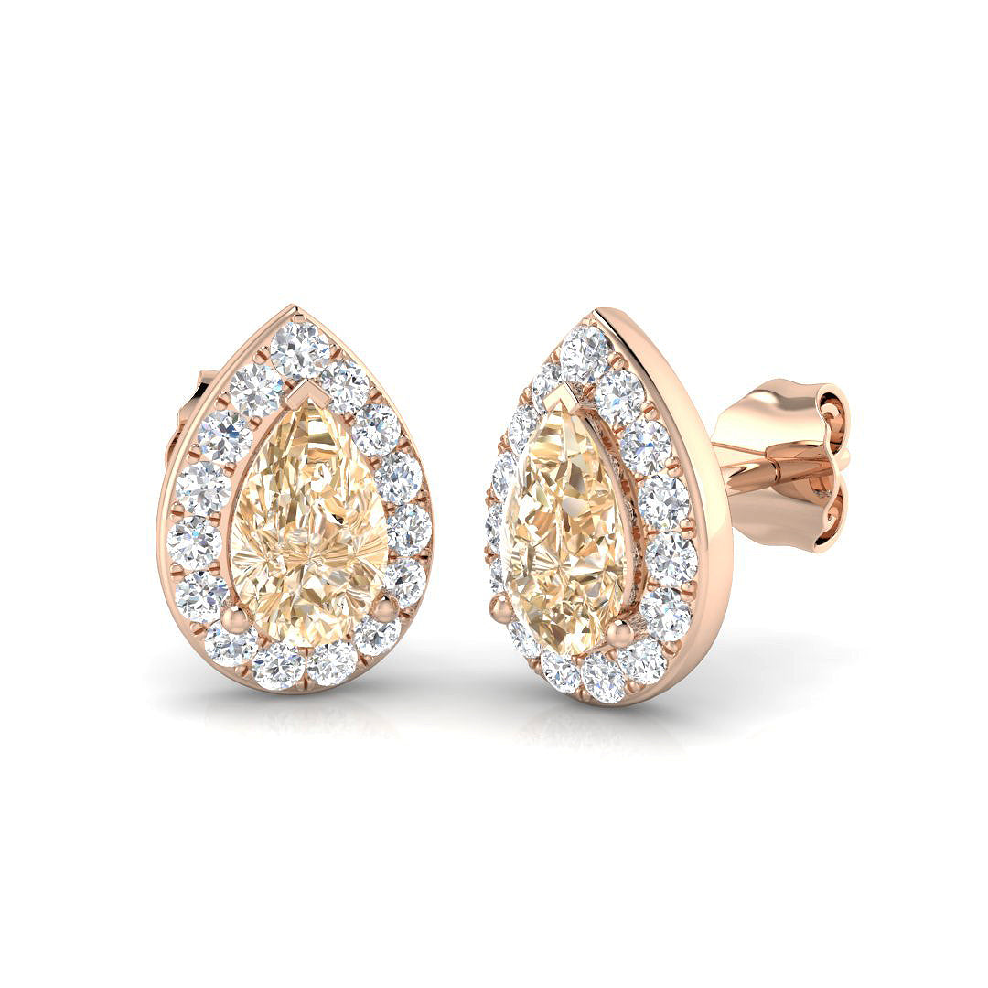 Pear Gemstone Earrings