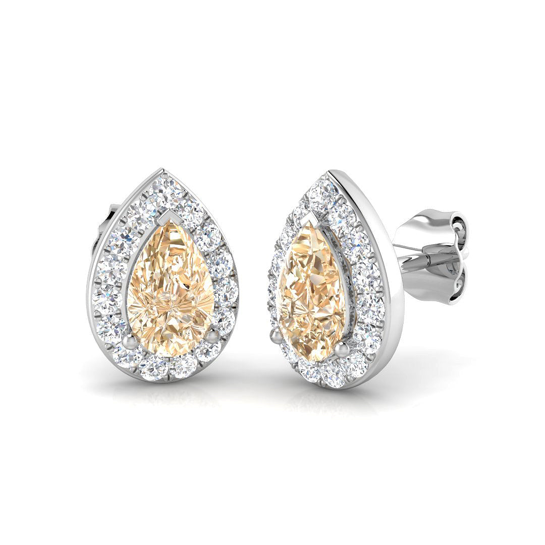 Pear Gemstone Earrings