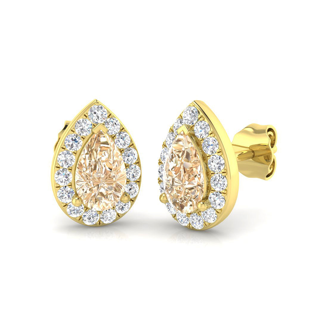 Pear Gemstone Earrings