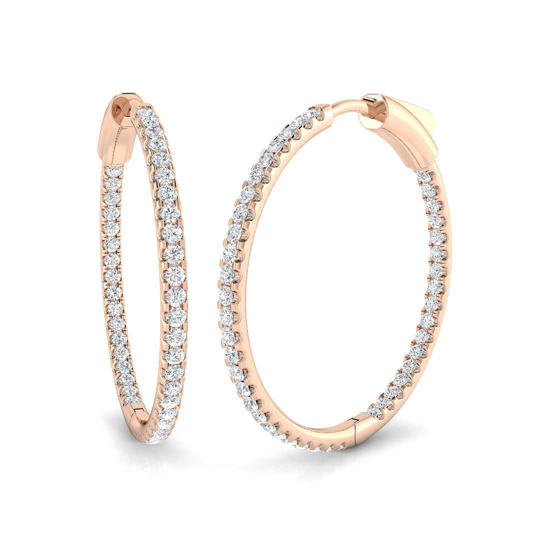 Round Diamond Earrings