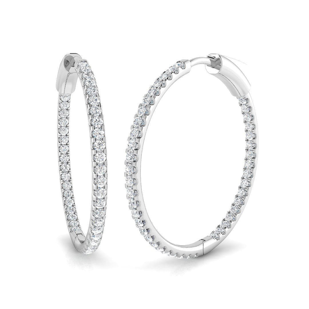 Round Diamond Earrings