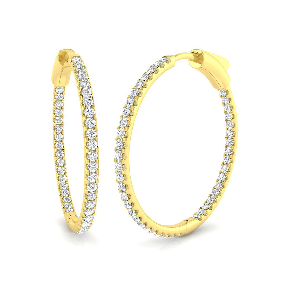 Round Diamond Earrings