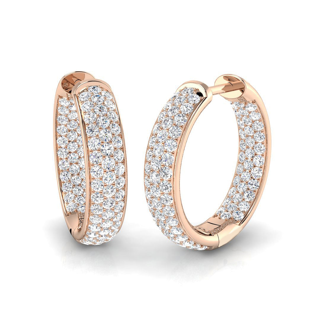 Round Diamond Earrings