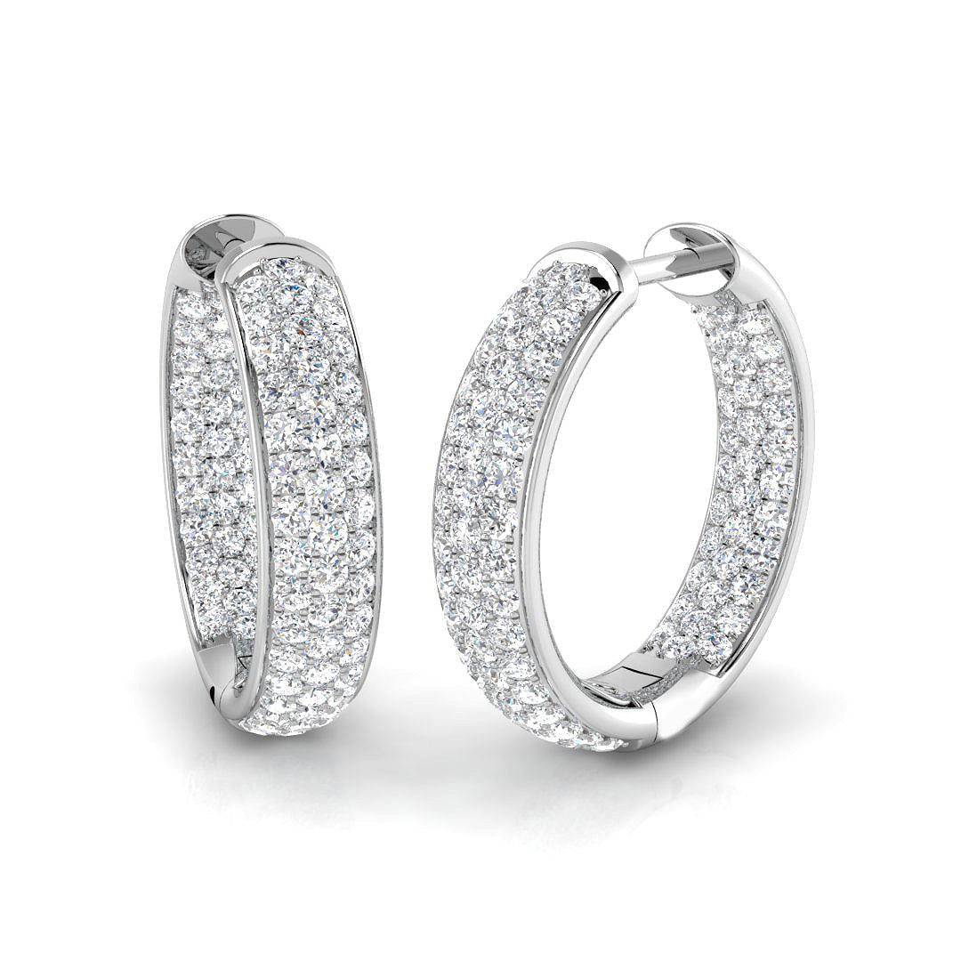 Round Diamond Earrings