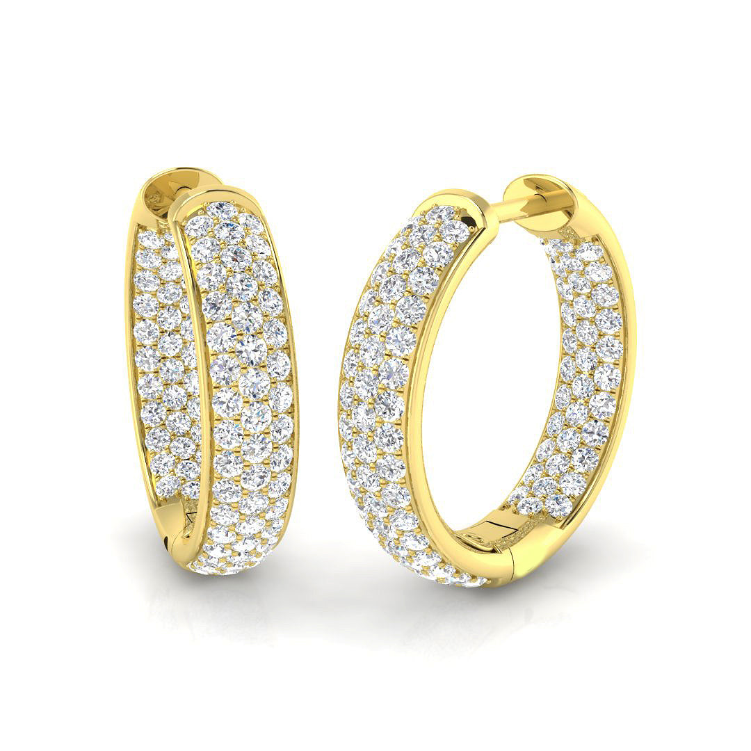 Round Diamond Earrings