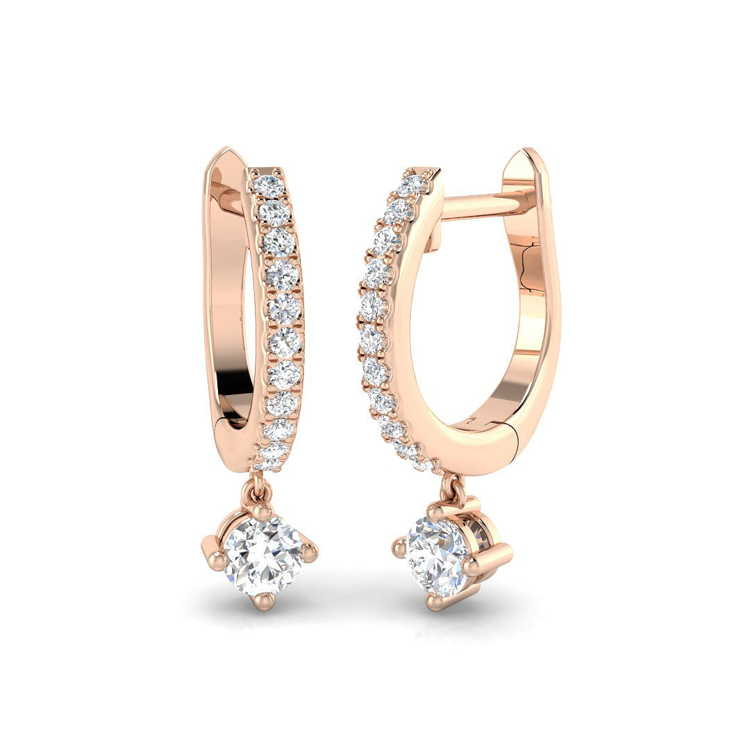 Round Diamond Earrings