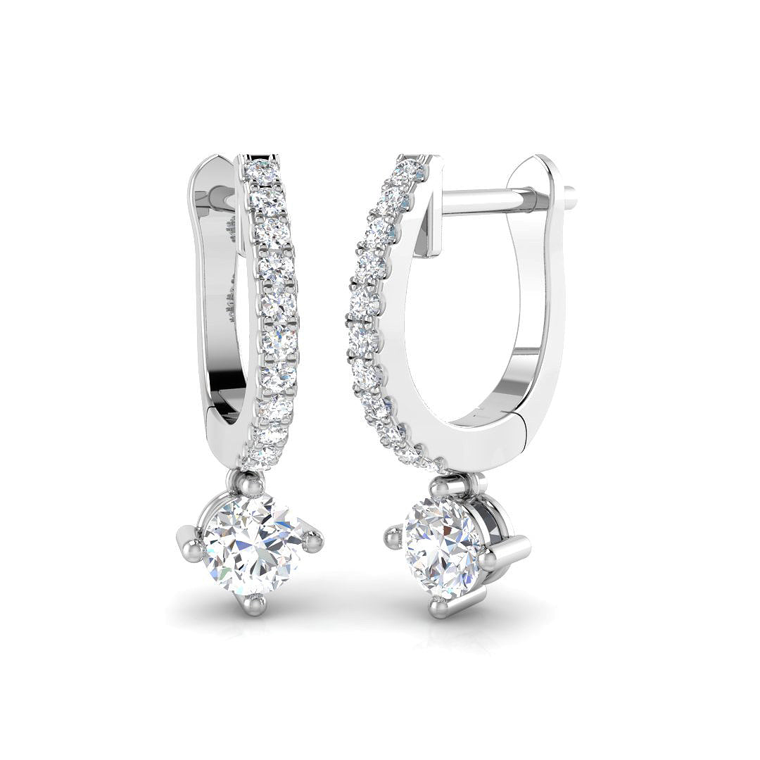 Round Diamond Earrings
