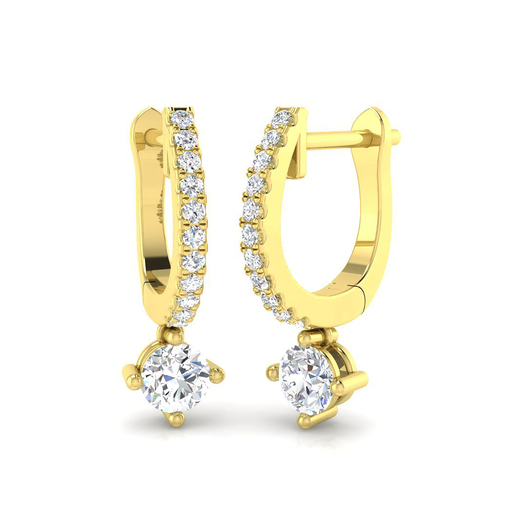 Round Diamond Earrings
