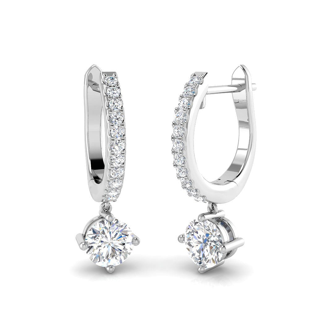 Round Diamond Earrings