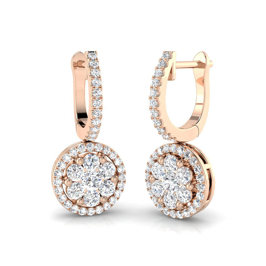 Round Diamond Earrings