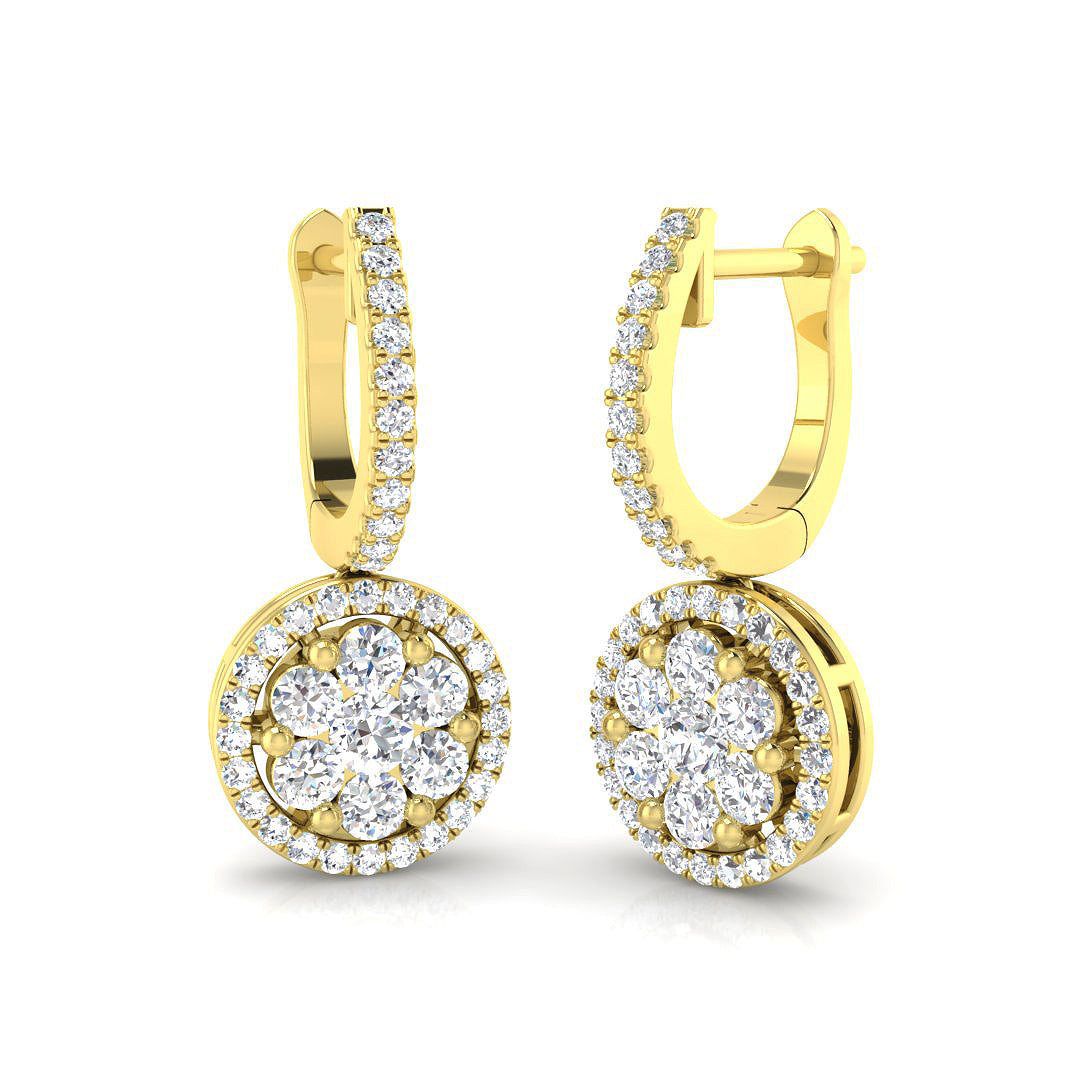 Round Diamond Earrings