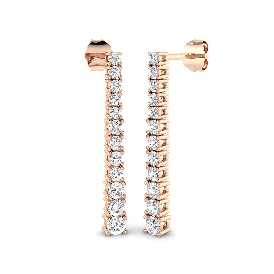 Round Diamond Earrings