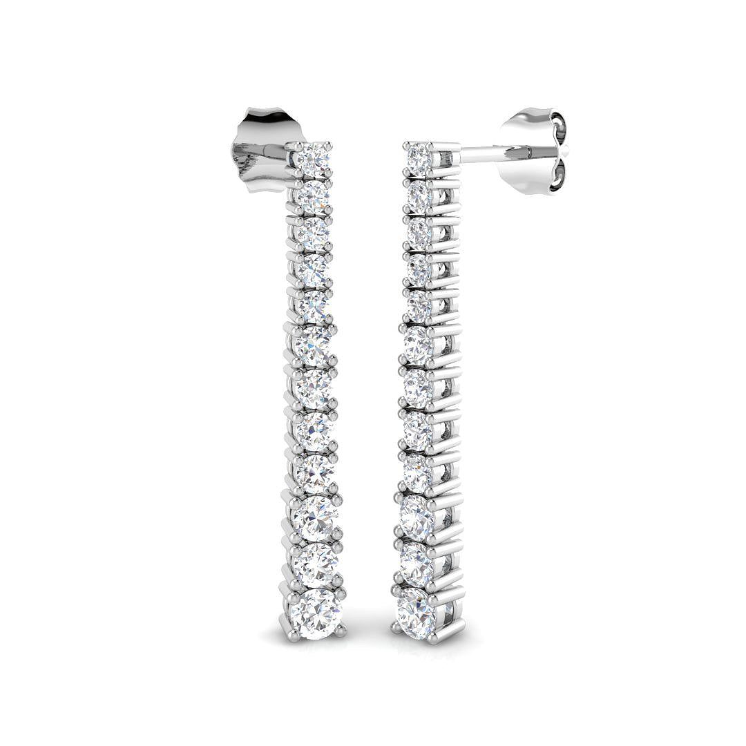 Round Diamond Earrings