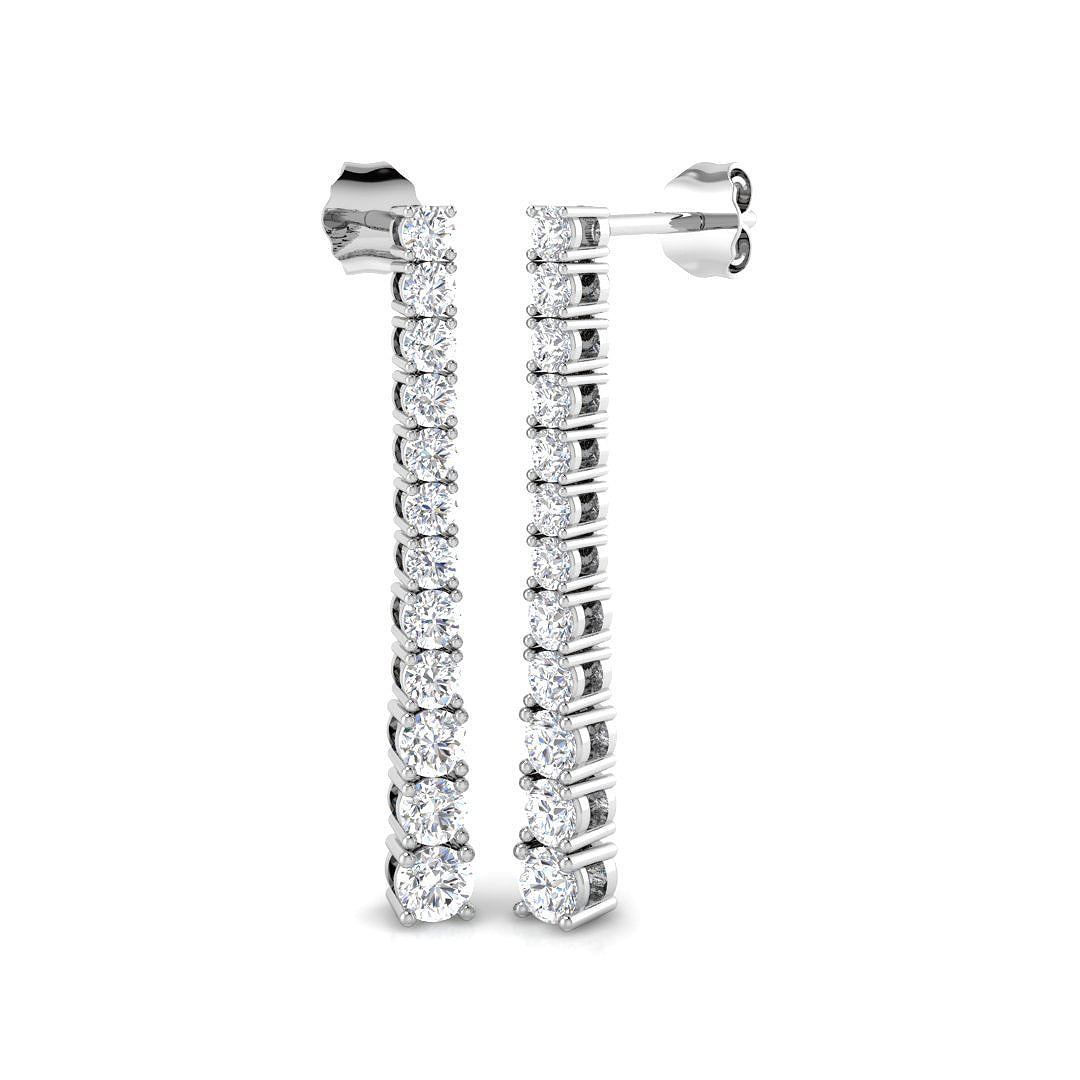 Round Diamond Earrings