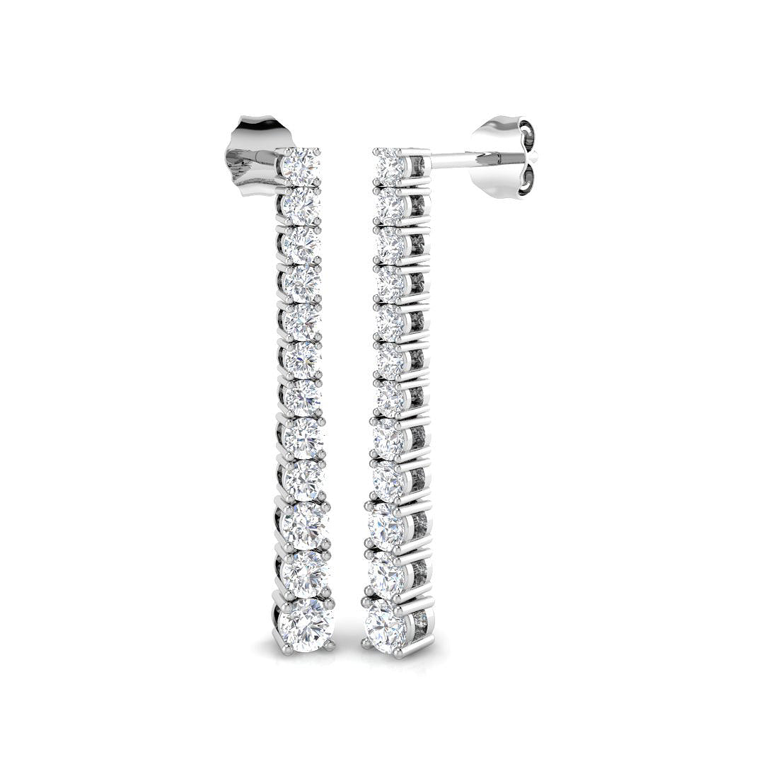 Round Diamond Earrings